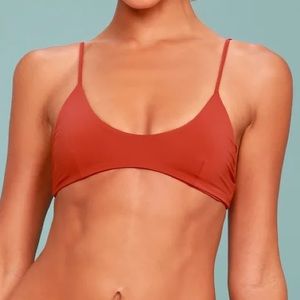 TAVIK Nahla Bralette Bikini Top Rust S